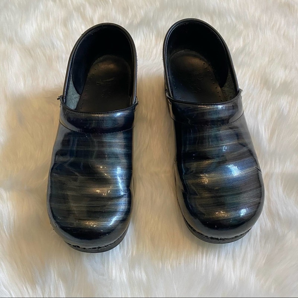 Dansko clog slip on shoes galaxy blue green sz 40 - Picture 7 of 12